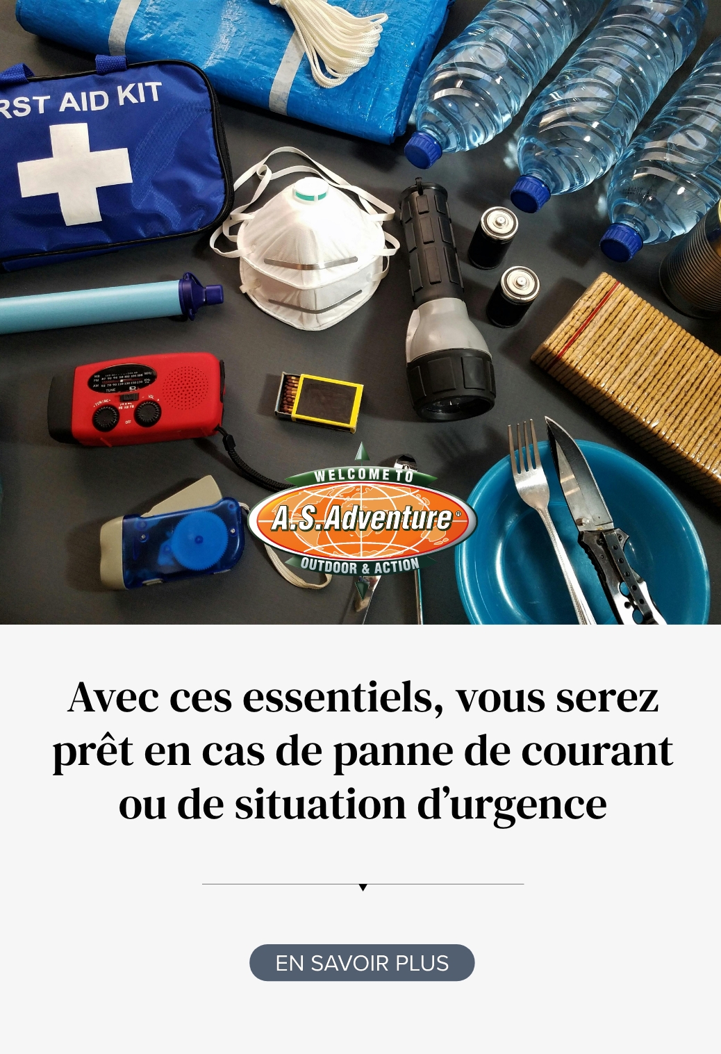 Kit de survie d'urgence avec médicament 16 300 pièces, en ance