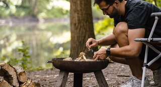 Leuke kampeerplek in het Lysdonckpark in Oost-Vlaanderen 