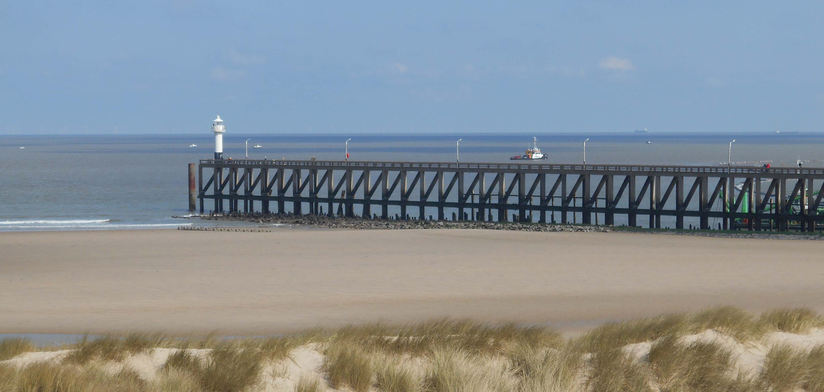 Treinstapper op de GR 5A van Blankenberge naar Oostende