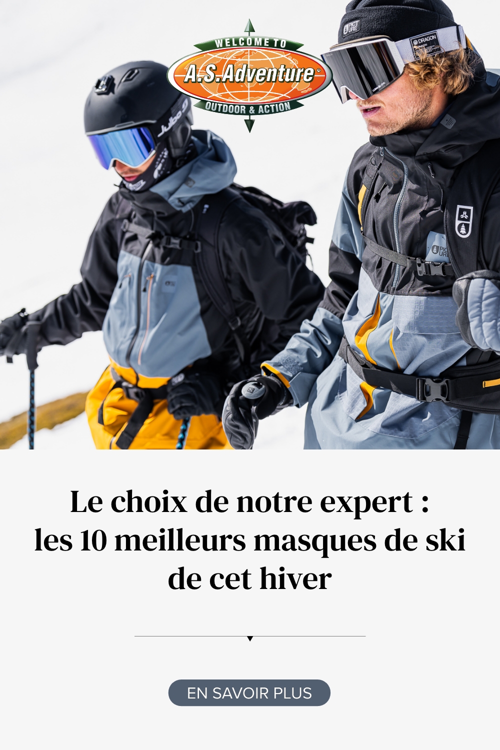 Les 10 meilleurs masques de ski