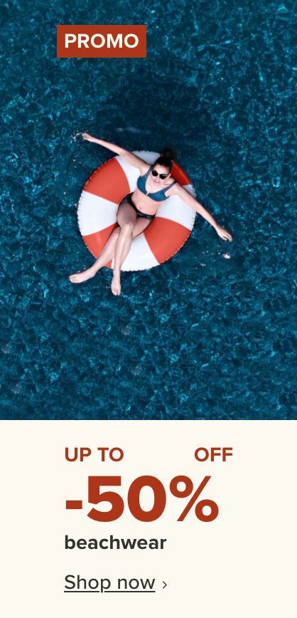 Up to 50% off beachwear