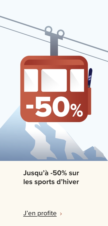 Jusqu’à -50 % sur les articles de sports d’hiver