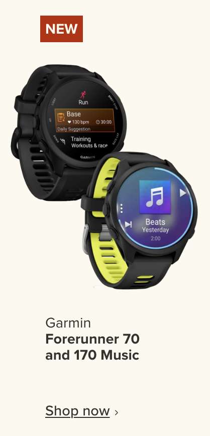 Garmin Forerunner 70 and 170 Music