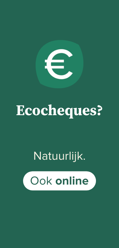Ecocheques? Natuurlijk. Ook online.