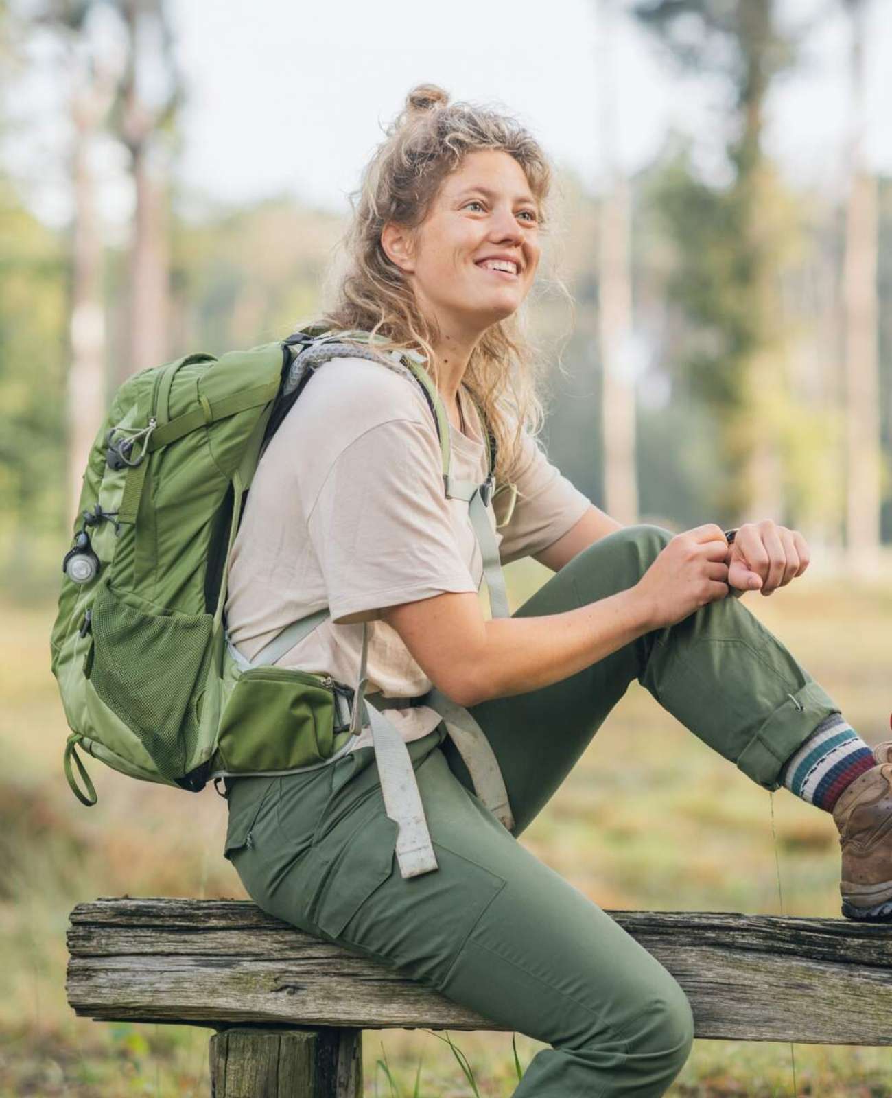 Twee beelden: mist trekt door een rotsachtig berglandschap; koe staat in een weide met bomen.