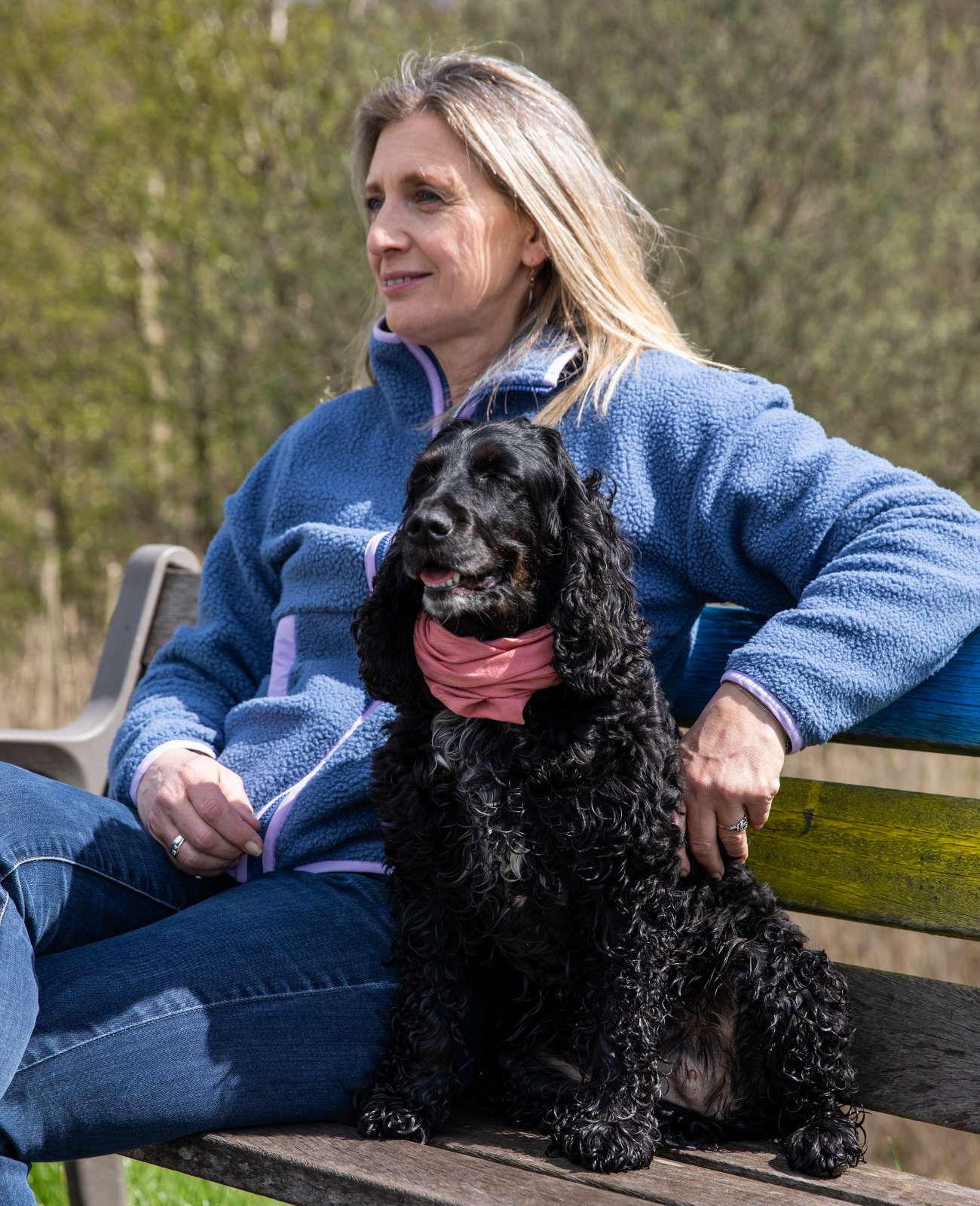 Twee beelden: mist trekt door een rotsachtig berglandschap; koe staat in een weide met bomen.