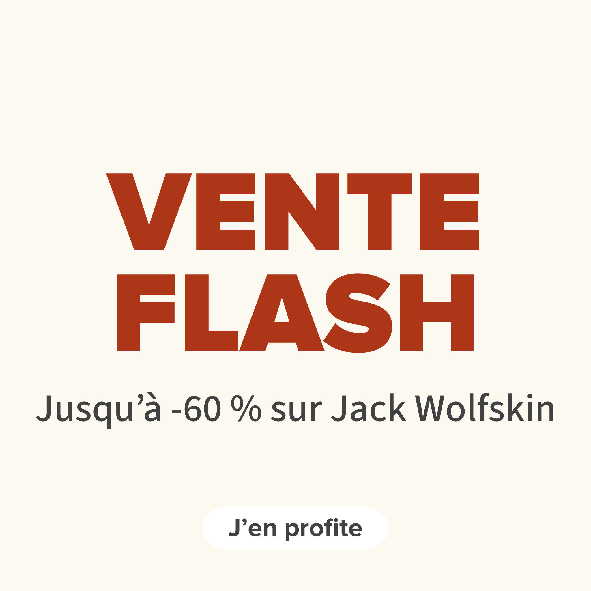 Vente Flash : Jusqu'à -60 % sur Jack Wolfskin