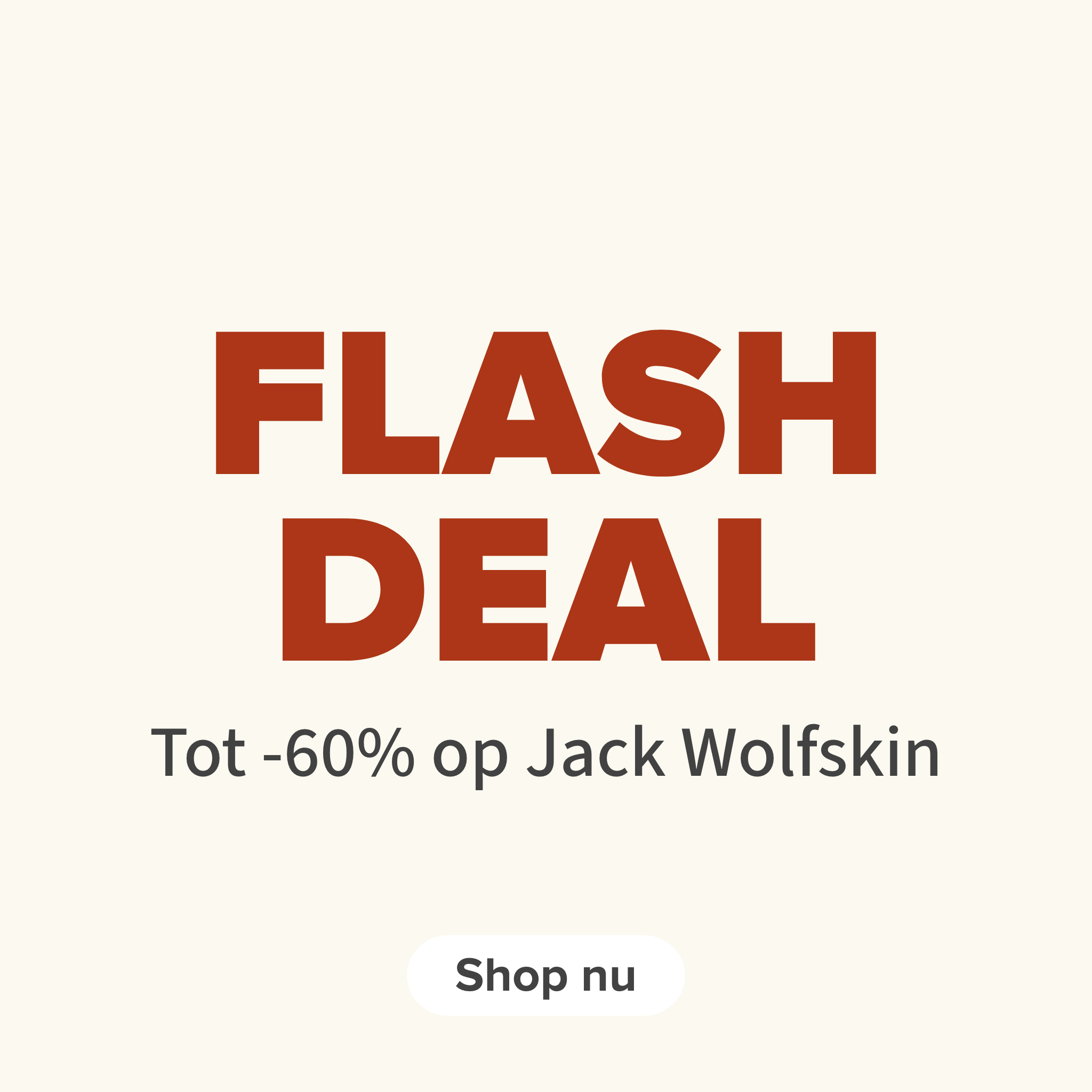 Flash deal: tot -60% op Jack Wolfskin