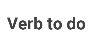 Verb To Do